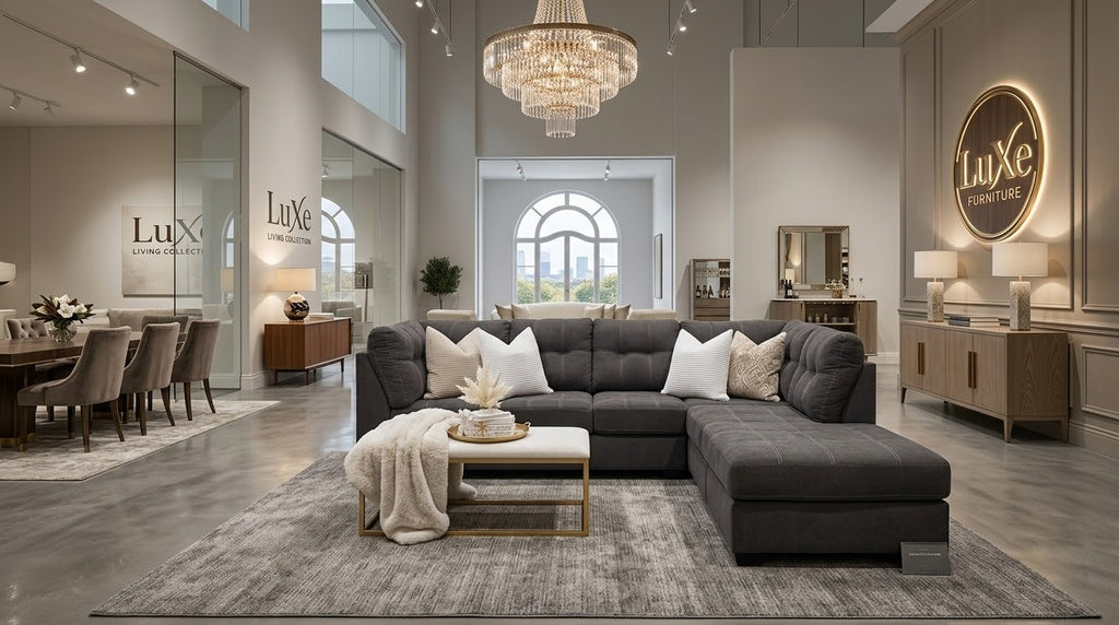 Ashley 2 piece gray Sectional ( refurbished)