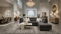 Ashley 2 piece gray Sectional ( refurbished)