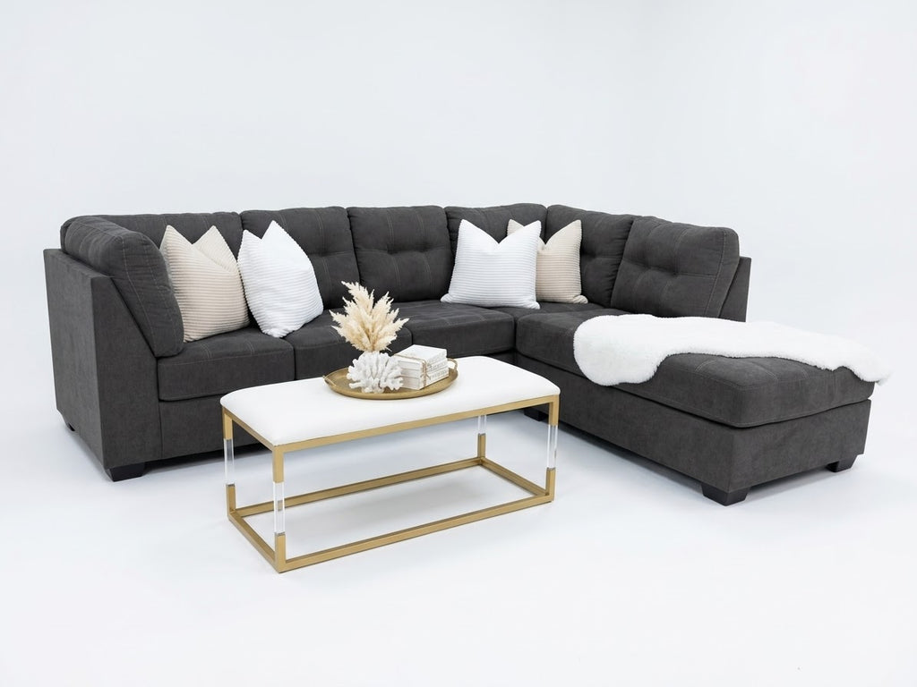 Ashley 2 piece gray Sectional ( refurbished)