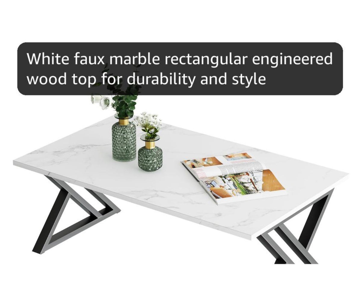 Modern Faux Marble coffee Table