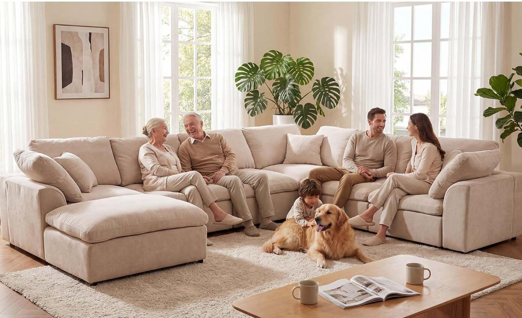 Oversized Modular Sectional Cloud Sofa