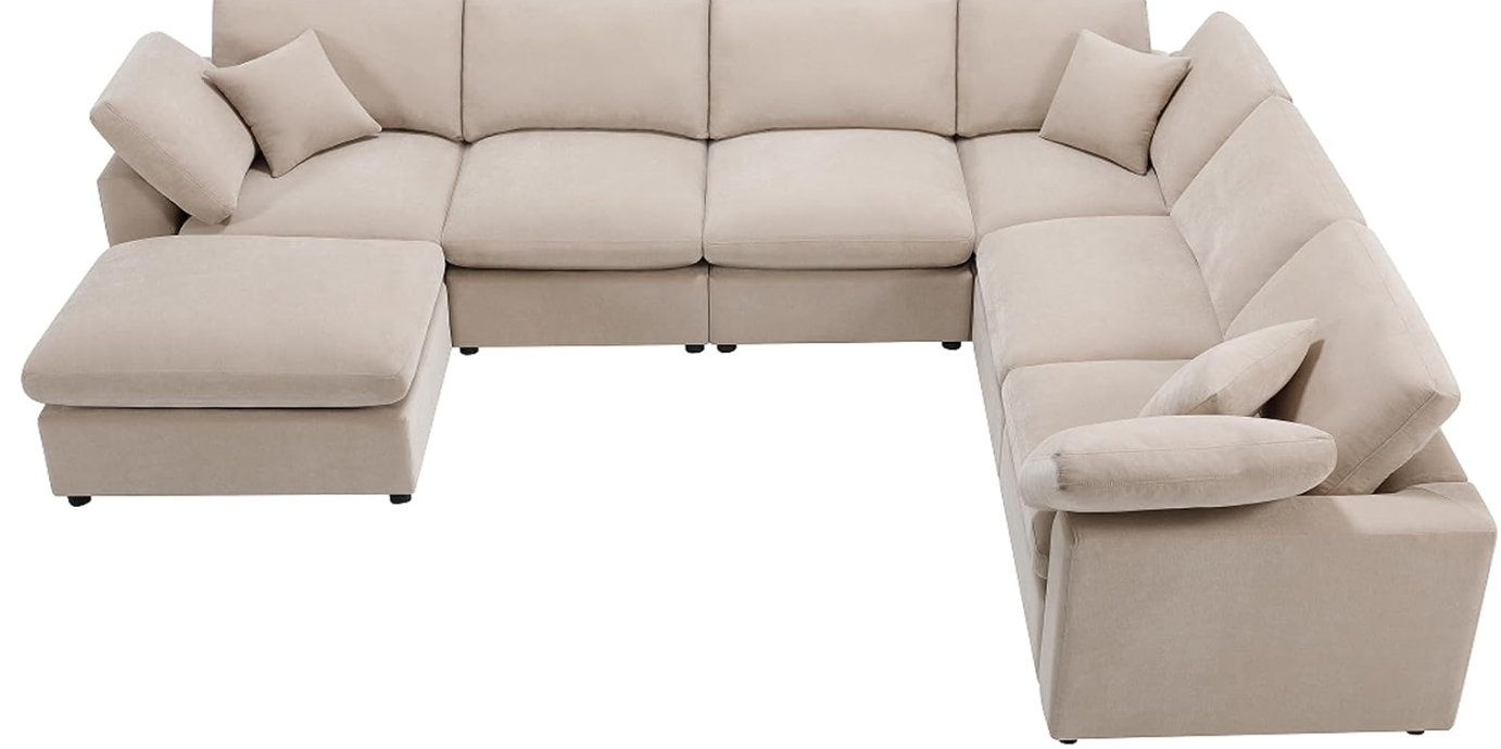 Oversized Modular Sectional Cloud Sofa