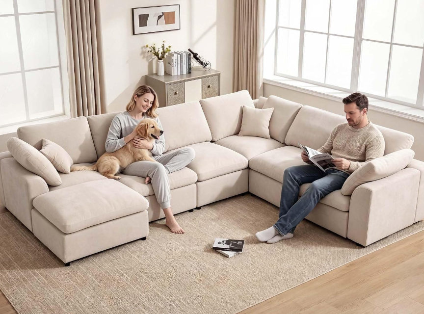 Oversized Modular Sectional Cloud Sofa