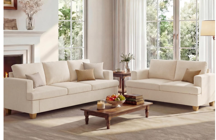 LUV Loveseat & 3 Seater Sofa Set